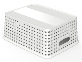 WYT open-bin storage basket perfect for kitchen and office supplies.