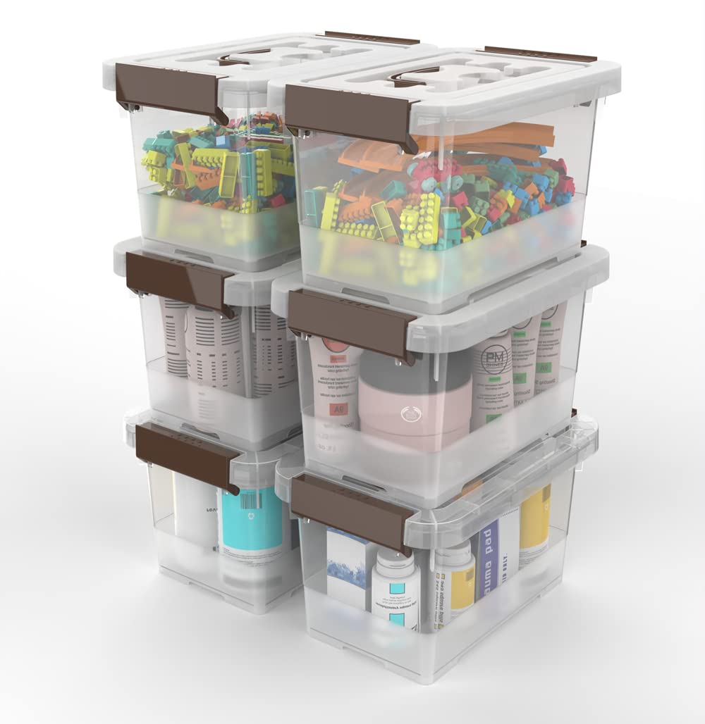 WYT storage bin with latching handles for durable closure.