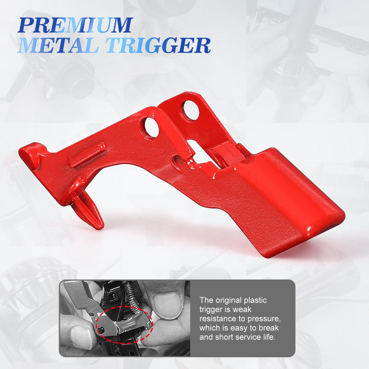 WYWY.Wide metal trigger switch for Dyson V11 ensures smooth operation.