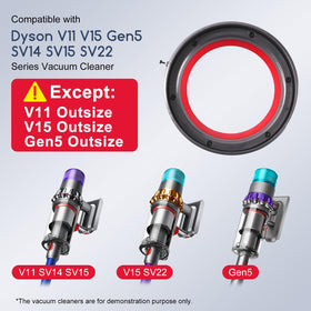 Durable canister seal designed to help maintain suction power.