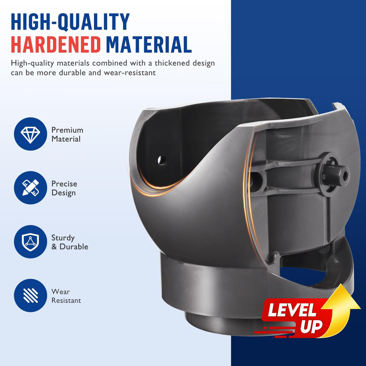 WyWY.Wide Dyson Outsize-compatible head fit demonstrates easy compatibility with multiple models.