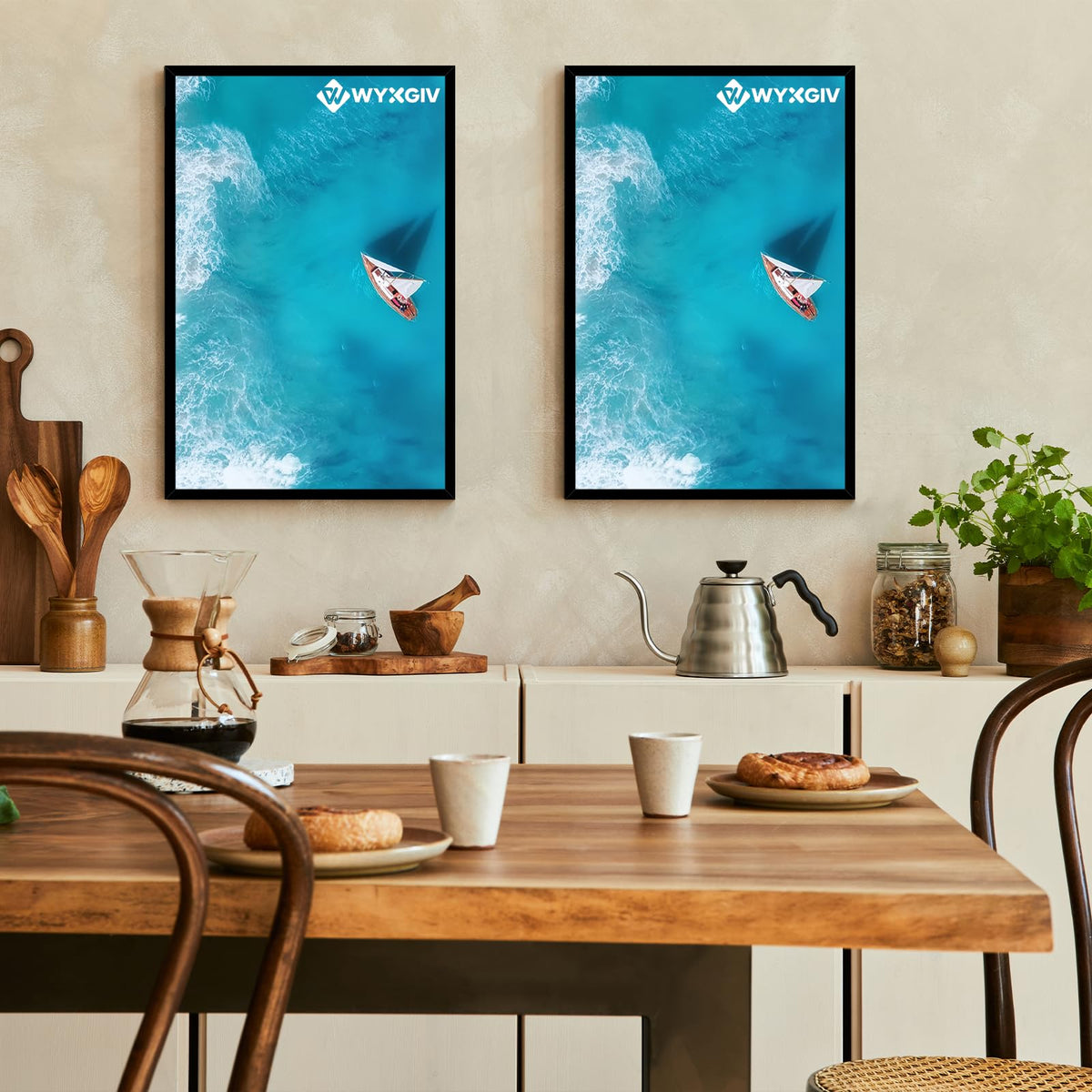 Wyxgiv modern black frame for home or office decor