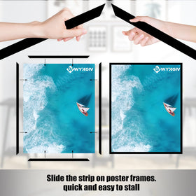 Wyxgiv non-glass plastic sheet preserves vibrant poster clarity.