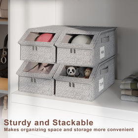 WYZJC 4pc storage box with dust-proof closure protects caps.