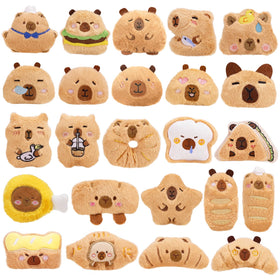 Wyzoid capybara plush keychain collection with 24 unique designs for gifting.