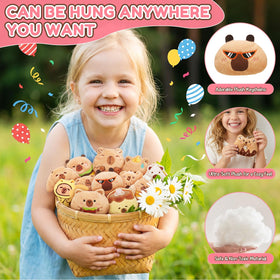 Wyzoid capybara mini charm, 3-inch size for bags.