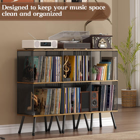 X-cosrack durable wood and diamond mesh construction blends style with function.