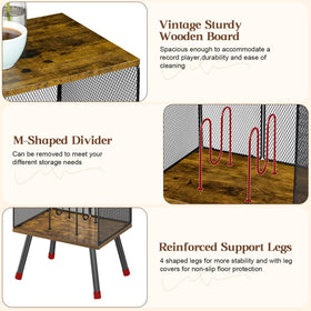 X-cosrack tilting feet provide stable placement on uneven floors.