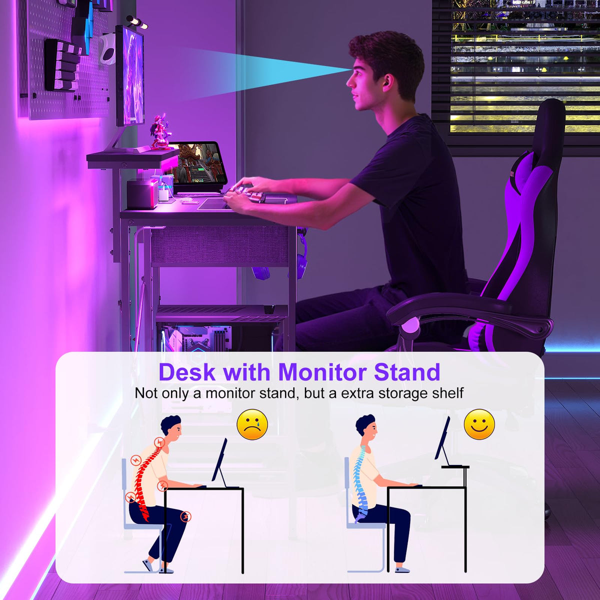 X-cosrack CPU stand doubles as a shelf for books or hardware