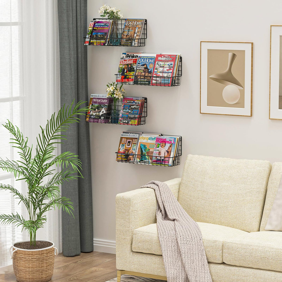 X-cosrack compact wall-mount design saves floor space in small rooms.