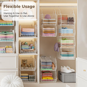 X-cosrack five-s-hooks included for quick accessory organization
