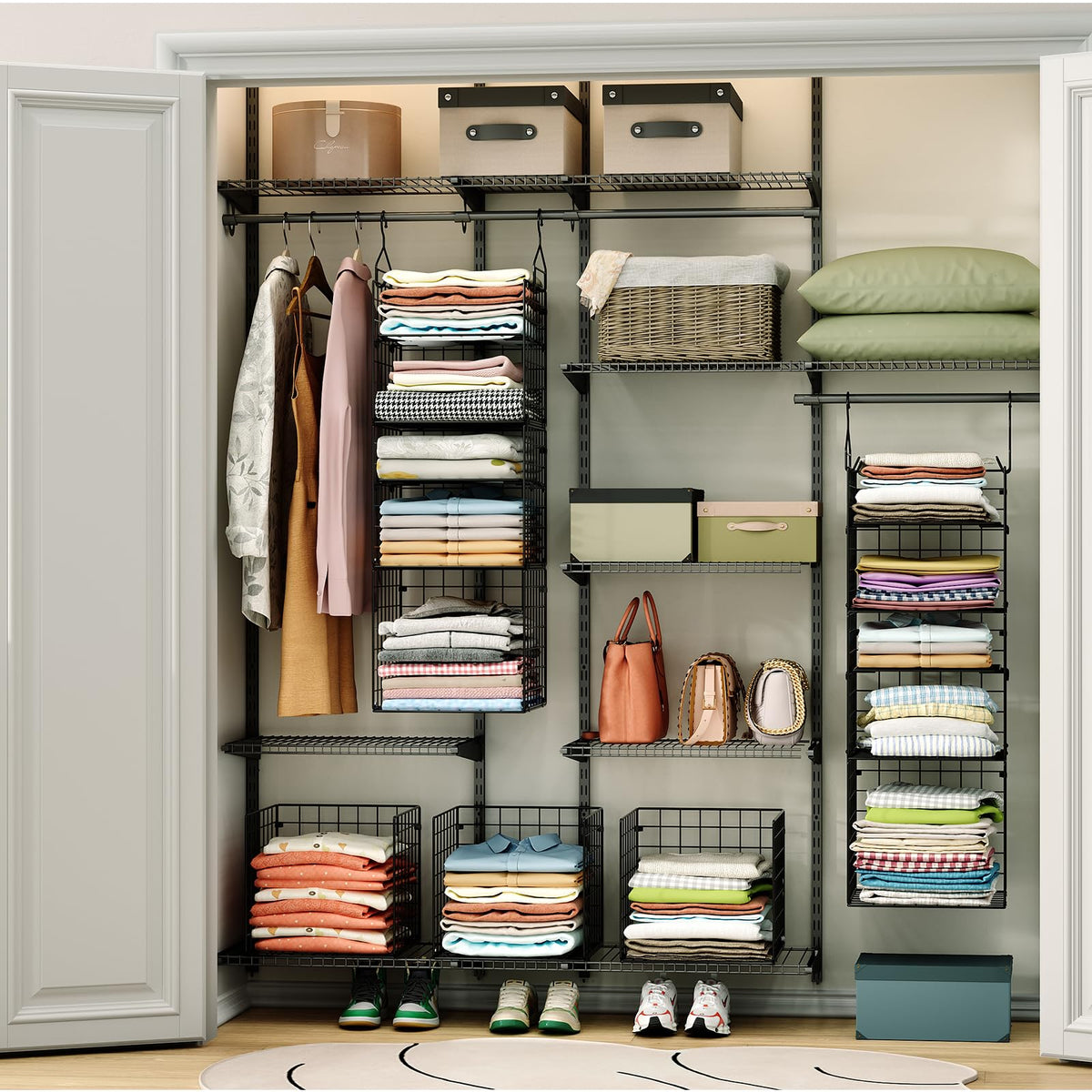 X-cosrack collapsible rack folds away quickly when not in use