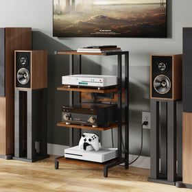X-cosrack corner-friendly design fits tight living rooms.
