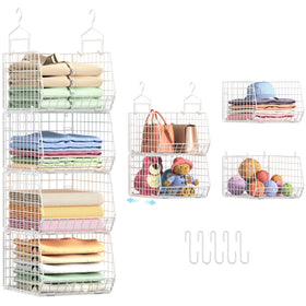 X-cosrack deeper-hanging-organizer back-wall fit improves stability in compact closets