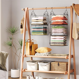 X-cosrack dorm-friendly organizer fits closet, bathroom, and bedroom spaces