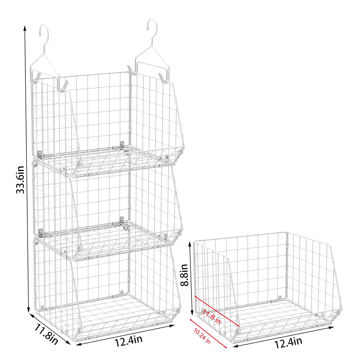X-cosrack durable metal wire construction designed for daily use