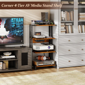 X-cosrack industrial metal frame with eco-friendly wood finish.