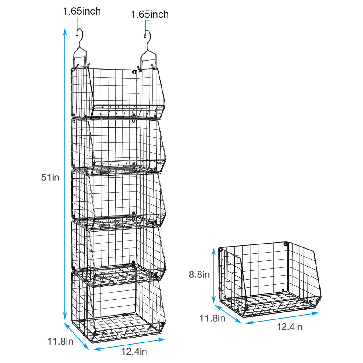 X-cosrack patent design basket system enhances organized storage
