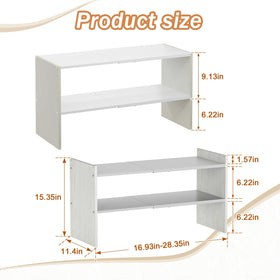 X-cosrack MDF side panels keep shelves rigid and clean-looking