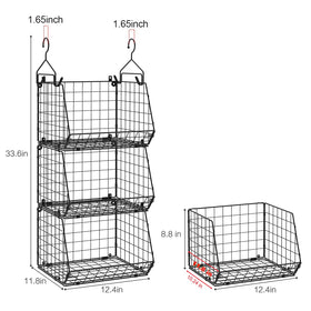 X-cosrack three-tier stack demonstrating vertical space saving