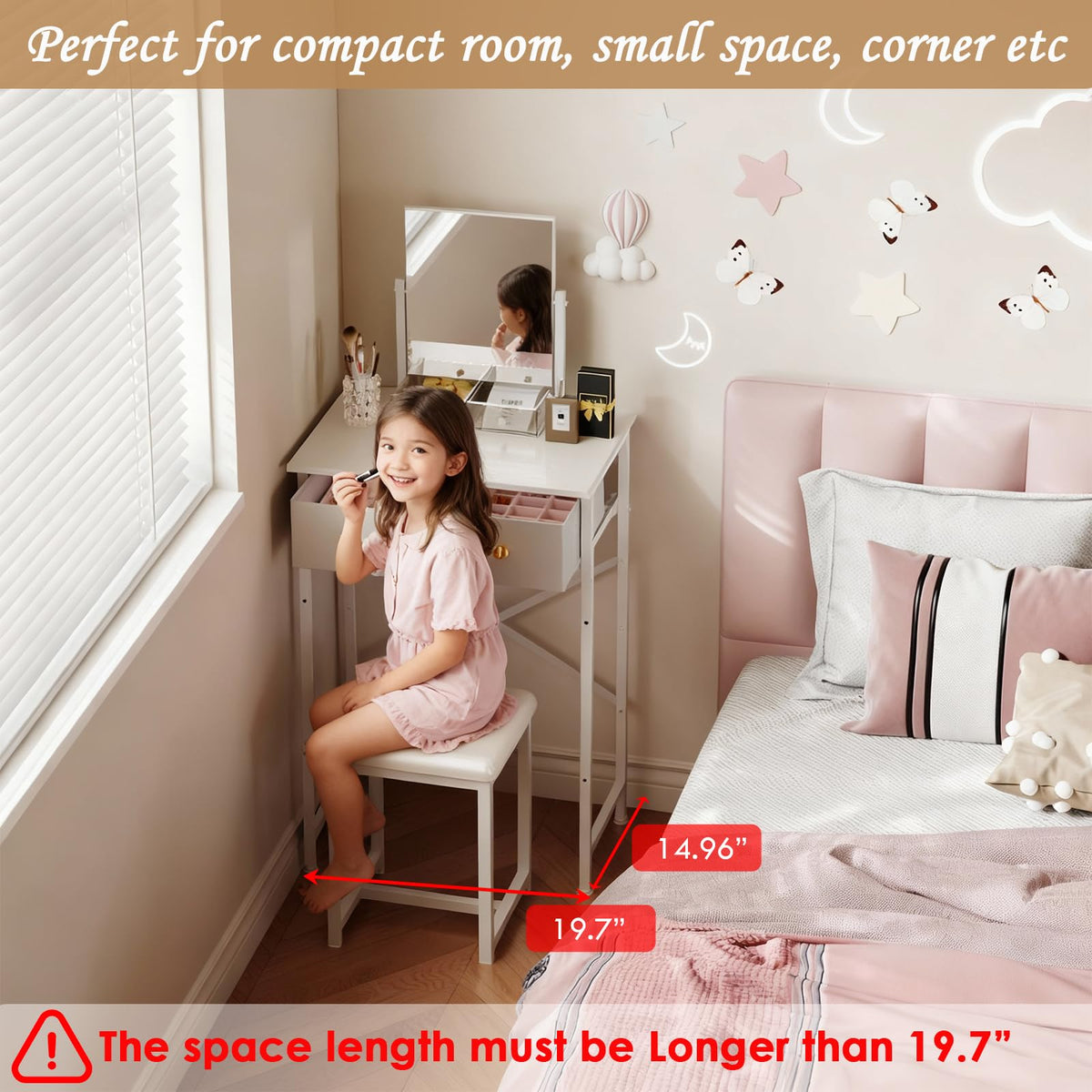 X-cosrack compact vanity design ideal for small spaces.