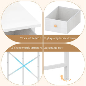 X-cosrack small vanity footprint fits neatly in any room.
