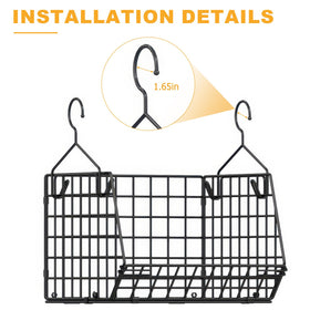 X-cosrack open-wire baskets provide clear visibility for shoes and accessories.