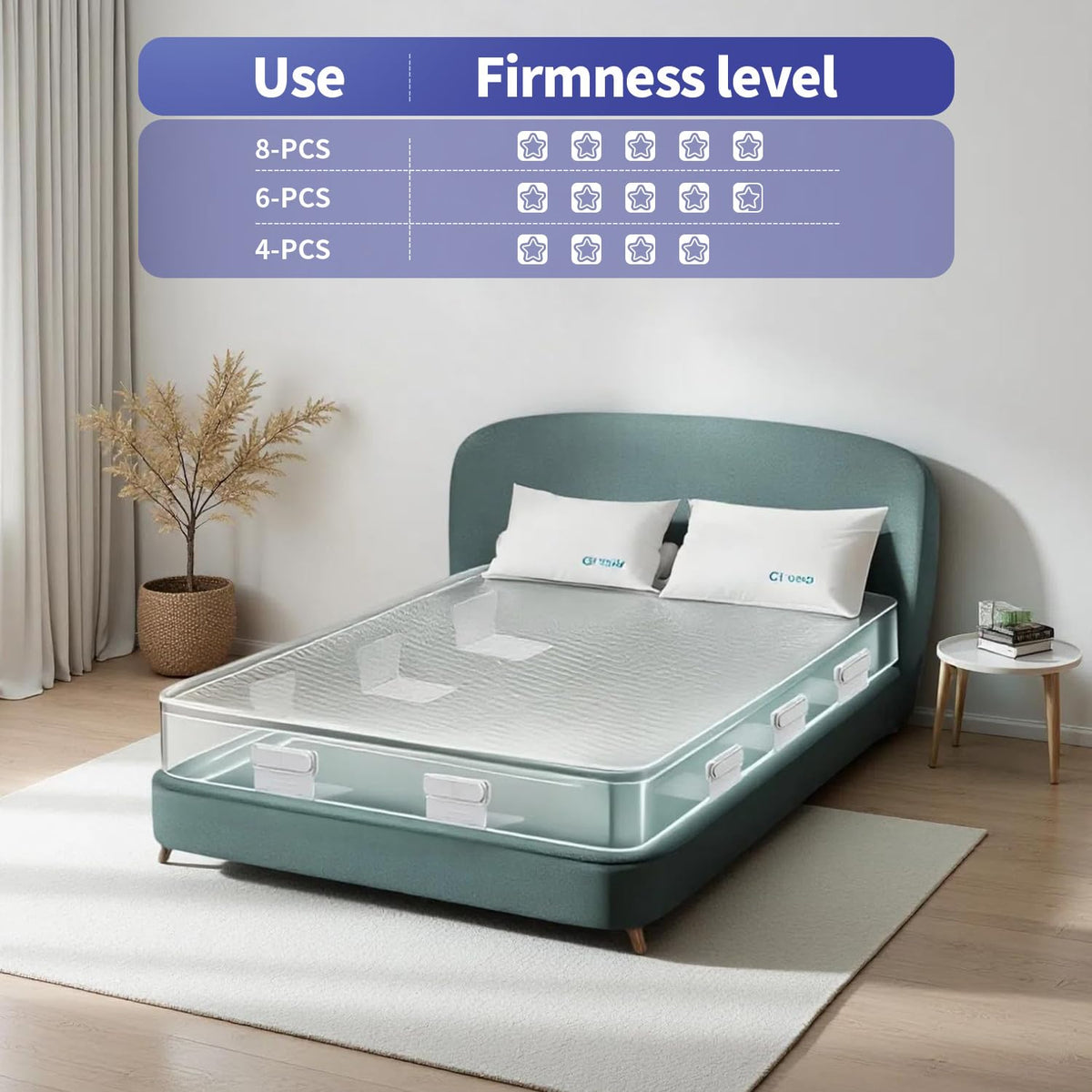 X2NiuTls bed sheet holders universal compatibility with single, queen, and king beds.
