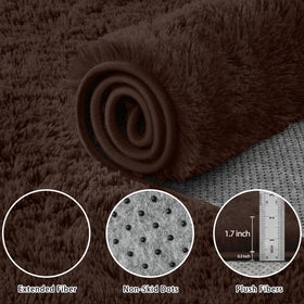 Xafir one point seven inch high-pile rug adds luxurious comfort to bedrooms