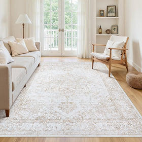 Xafir washable rug designed for machine washing and easy refreshes.