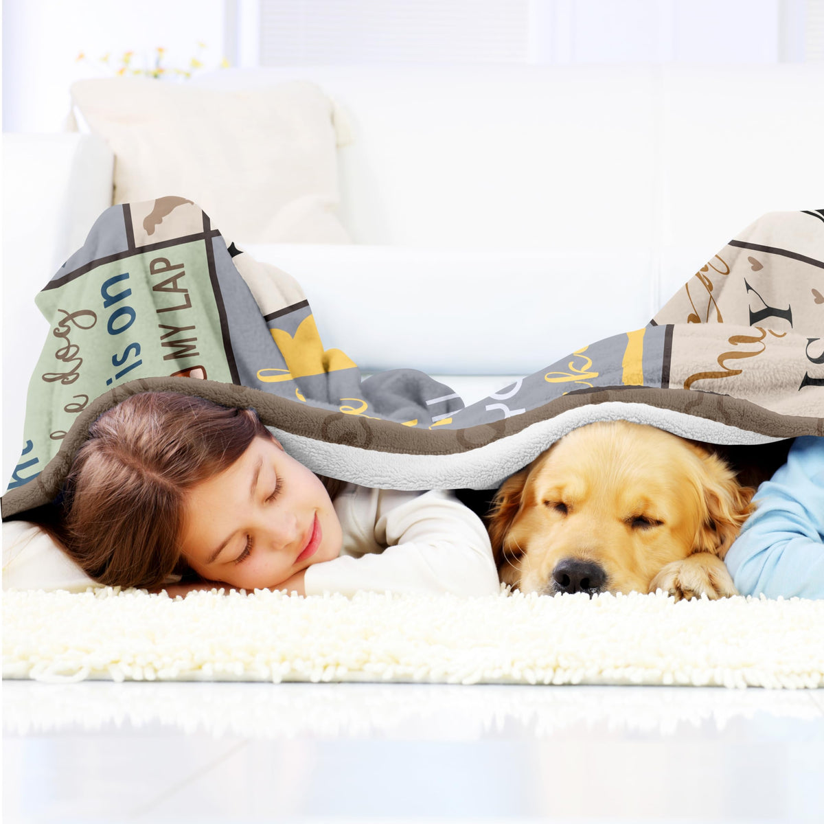 XALAZY dog mom blanket for picnics and outdoors