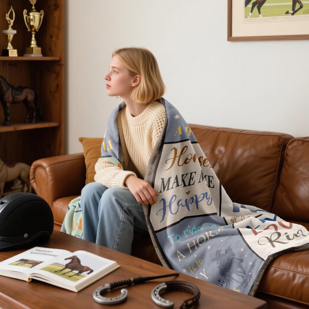 XALAZY flannel horse blanket feels ultra-soft and lightweight for daily snuggling