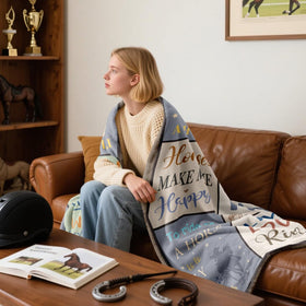 XALAZY flannel horse blanket feels ultra-soft and lightweight for daily snuggling