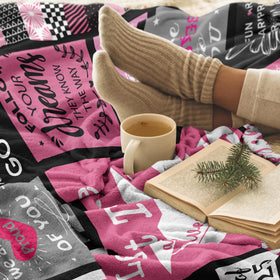XALAZY Graduation Blanket spread on bed for relaxing evenings.
