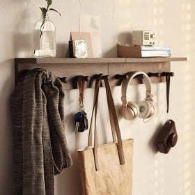 XAOMLP decorative retro wooden coat rack enhances hallway decor