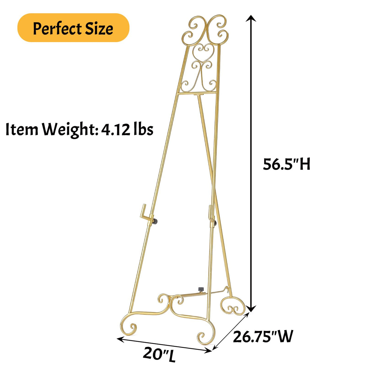 XAONIEN wedding sign display easel demonstrates versatile event signage with elegance