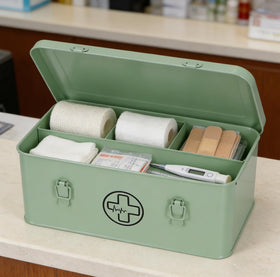 Xbopetda First Aid Box durable galvanized steel construction