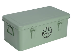 Xbopetda First Aid Medicine Box with metal storage bin keeps supplies organized