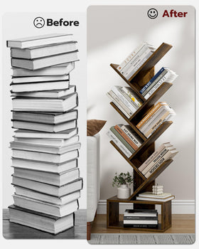 XBurmo tall narrow DVD CD shelf maximizes vertical storage in small rooms