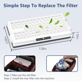 XBWW Dust particles demonstration highlights filtration efficiency.