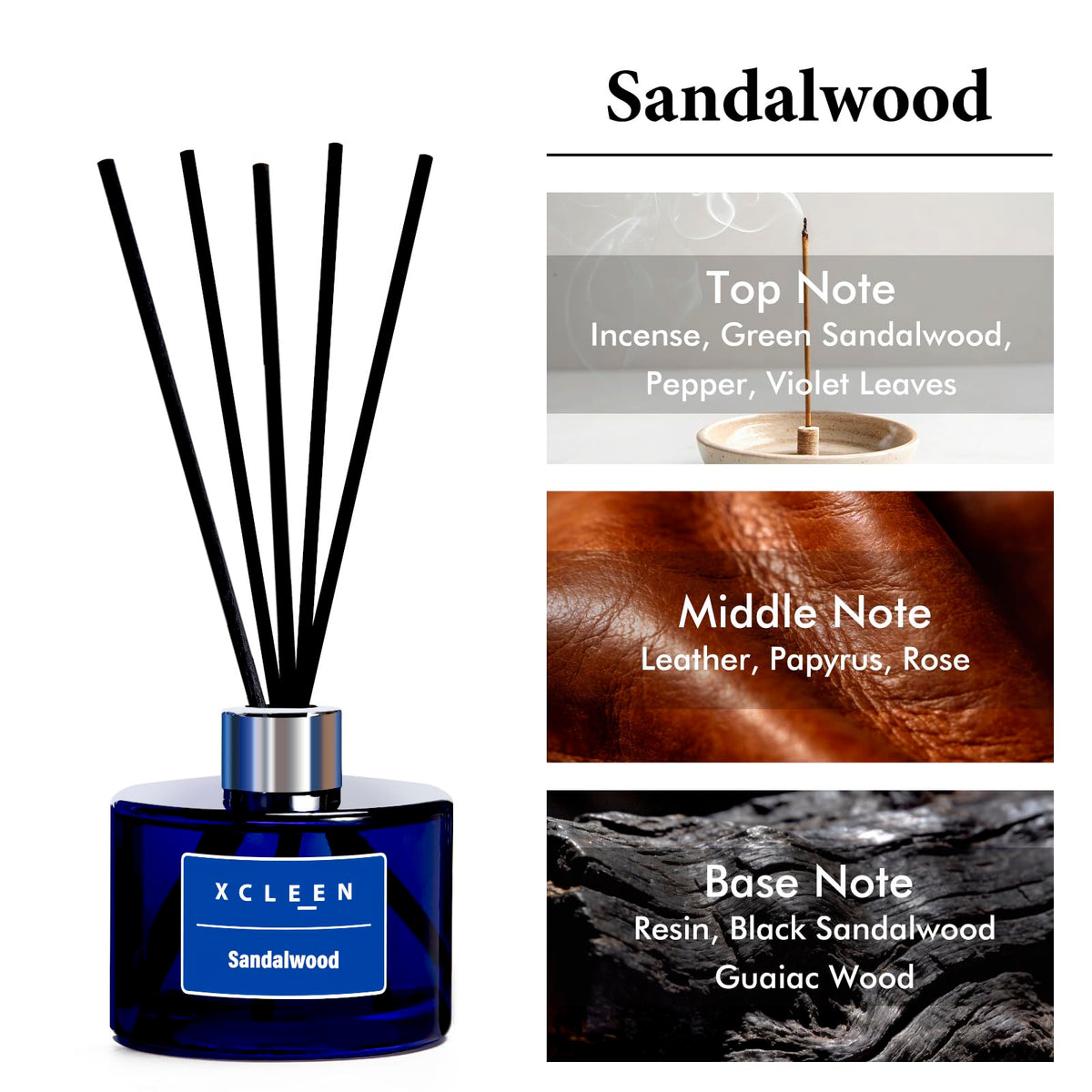 Six diffuser sticks arranged for even fragrance release in any room