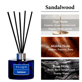 Six diffuser sticks arranged for even fragrance release in any room
