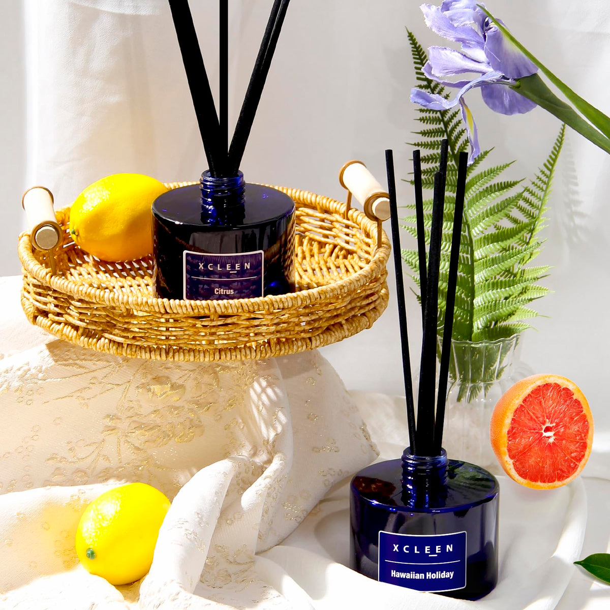 Xcleen Reed Diffusers suitable for living rooms, bathrooms, and patios.