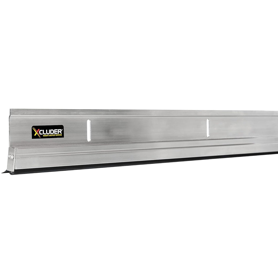 Xcluder Versa-Line 36-inch door sweep in mill aluminum finish provides pest protection and draft sealing