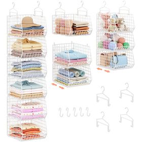 X-cosrack 6-tier extended-depth organizer fits closet walls for space-saving storage.