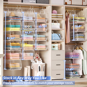 X-cosrack includes extra S-hooks for quick accessory storage.