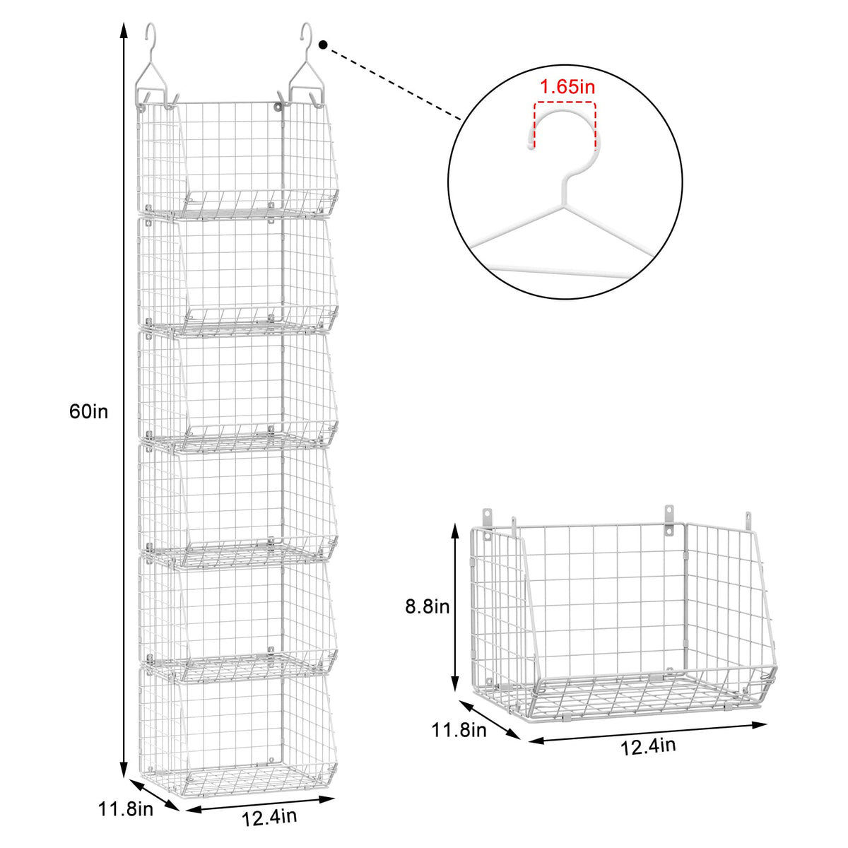 X-cosrack durable metal construction supports clothing, accessories, and more.