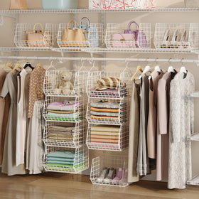 X-cosrack two hanging hooks illustrate freestanding or wall-mounted versatility.