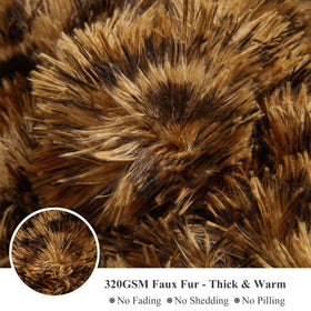 XeGe leopard throw as a stylish gift-ready decor piece