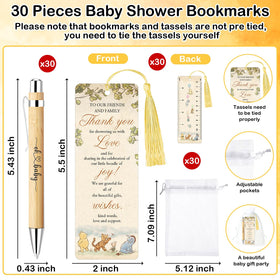 Xendelow Winnie thank you bookmarks with matching artwork for guest keepsakes.